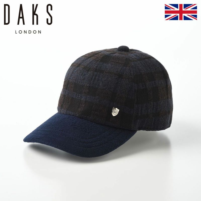 ダックスのキャップ Cap Shadow Check（キャップ シャドーチェック） D3857 ネイビー