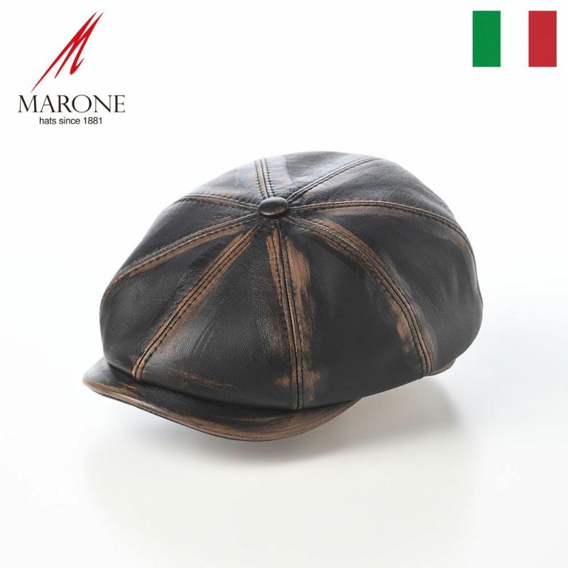 マローネのキャスケット Dublino Lambskin（ダブリーノ ラムスキン）BN132 ブラック