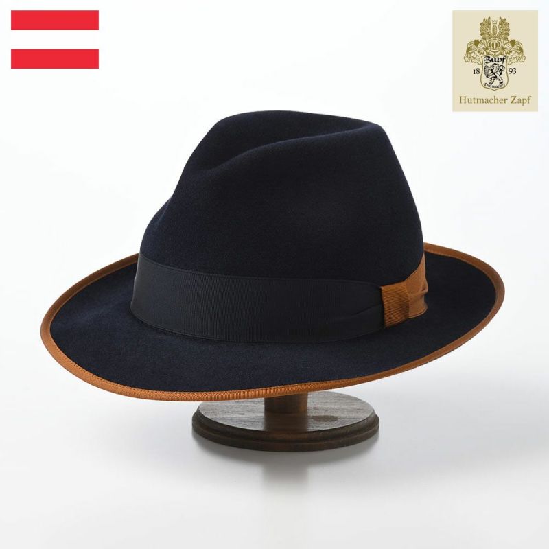 帽子 フェルトハット Zapf（ツァップ） Paul NavyBlau（ポール ネイビーブラウ）