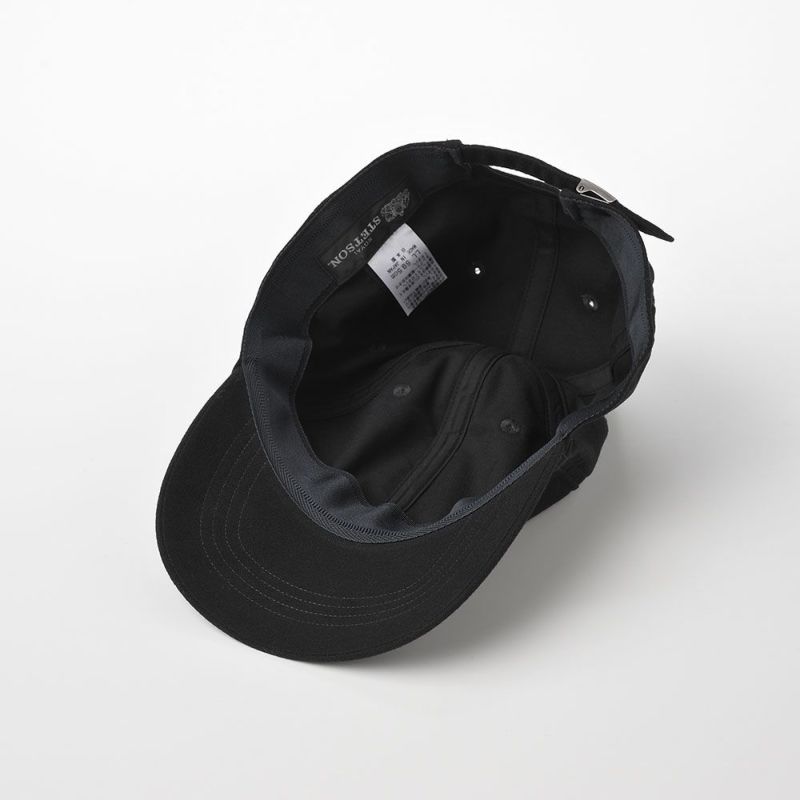 ステットソンのキャップ MOLESKIN CAP（モールスキン キャップ）SE059 ブラック