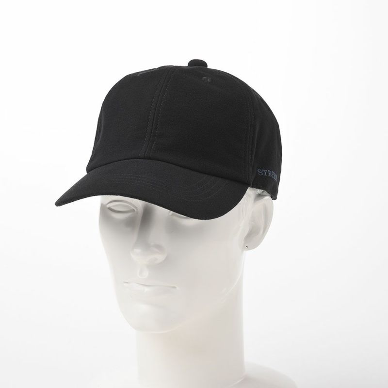 ステットソンのキャップ MOLESKIN CAP（モールスキン キャップ）SE059 ブラック