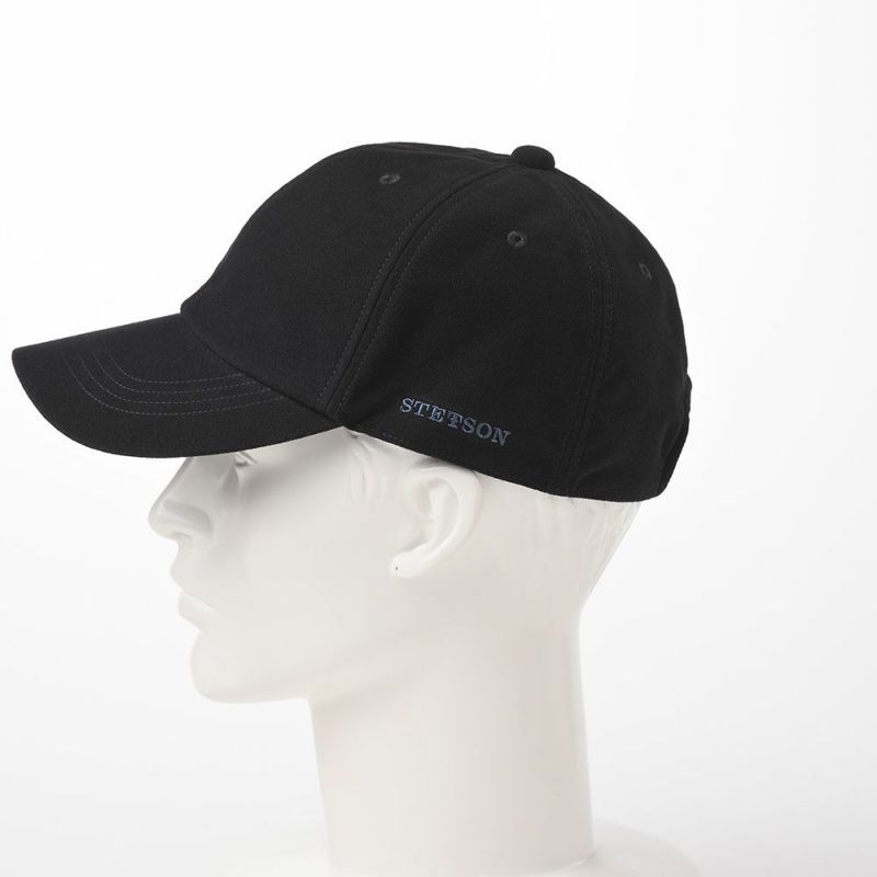 ステットソンのキャップ MOLESKIN CAP（モールスキン キャップ）SE059 ブラック