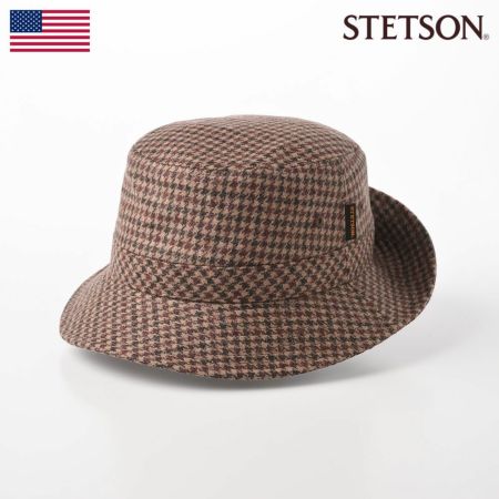 ステットソンのソフトハット TWEED SAFARI（ツイードサファリ）SE474 ブラウン