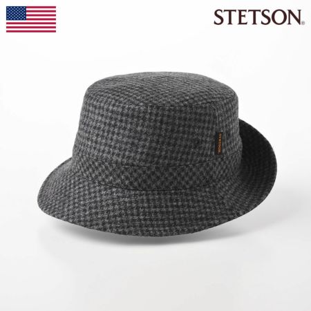 ステットソンのソフトハット TWEED SAFARI（ツイードサファリ）SE474 チャコール