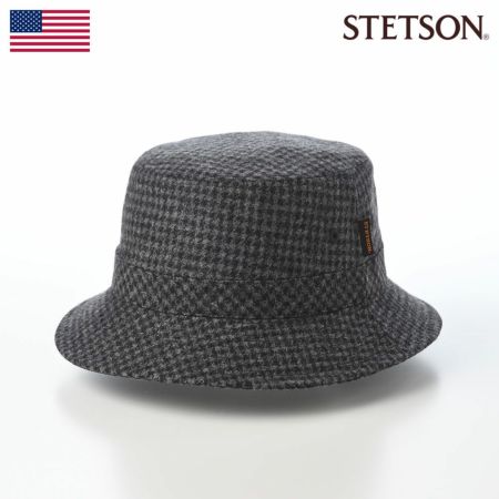 ステットソンのソフトハット TWEED SAFARI（ツイードサファリ）SE474 チャコール