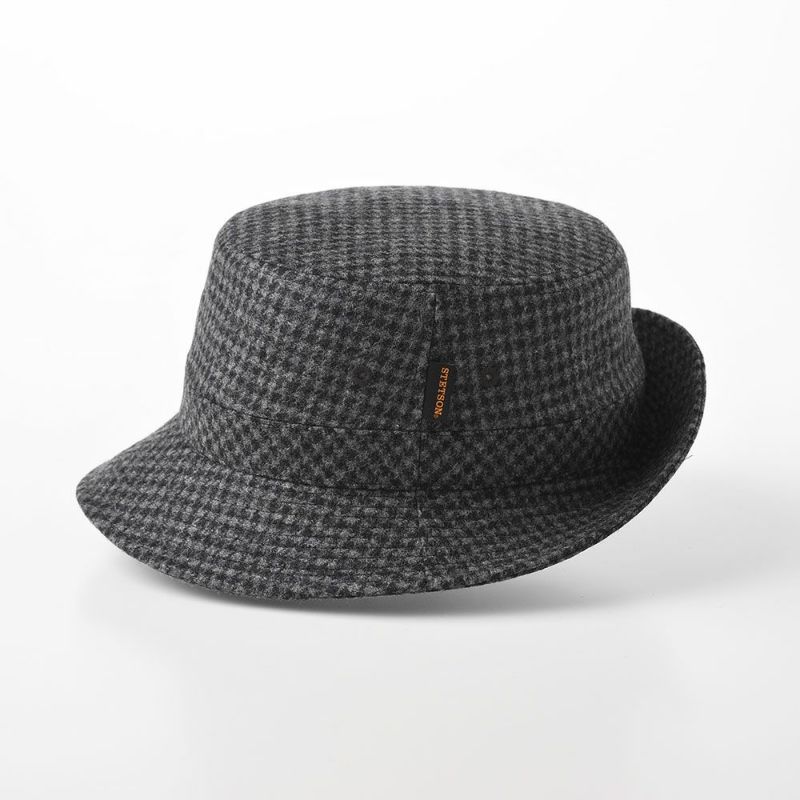 ステットソンのソフトハット TWEED SAFARI（ツイードサファリ）SE474 チャコール