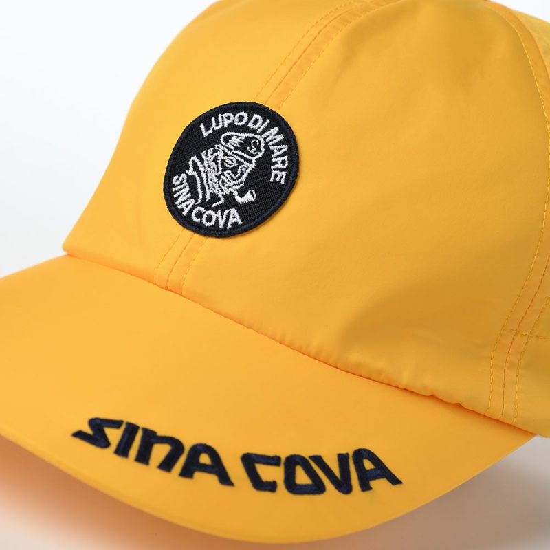 シナコバのキャップ Marine Cap with Clip（マリンキャップ クリップ付き） ES256 イエロー 091