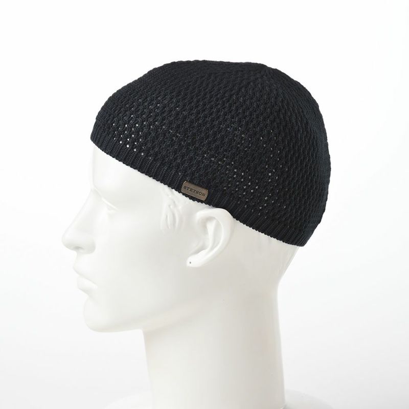 ステットソンのニット帽 SHORT KNIT BEANIE（ショート ニット ビーニー）SE100 ブラック