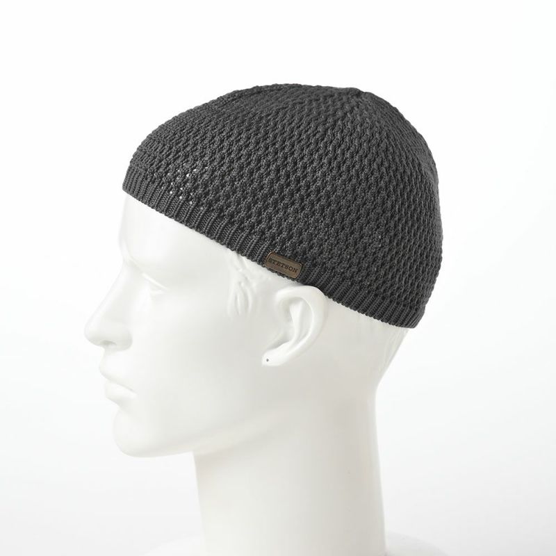 ステットソンのニット帽 SHORT KNIT BEANIE（ショート ニット ビーニー）SE100 チャコール