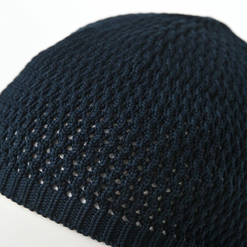 ステットソンのニット帽 SHORT KNIT BEANIE（ショート ニット ビーニー）SE100 ネイビー