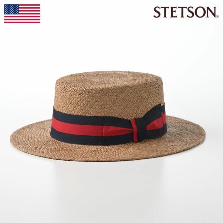 ステットソンのカンカン帽 TIKI PANAMA BOTER HAT（ティキ パナマボーターハット）SE652 モカブラウン