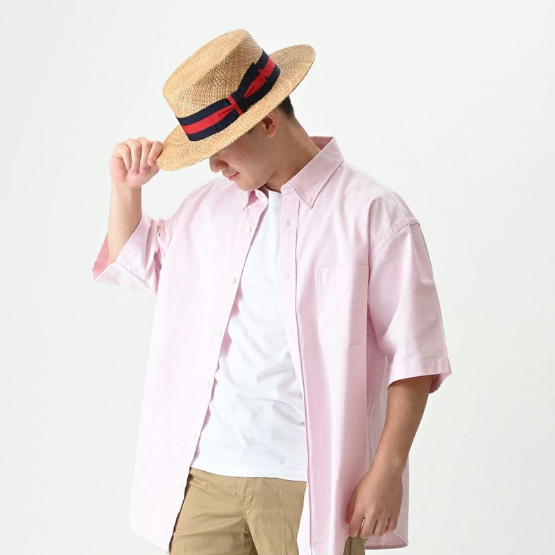 ステットソンのカンカン帽 TIKI PANAMA BOTER HAT（ティキ パナマボーターハット）SE652 モカブラウン