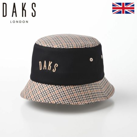 ダックスのバケットハット Hat Twill Tartan（ハット ツイルタータン） D1712 ブラック