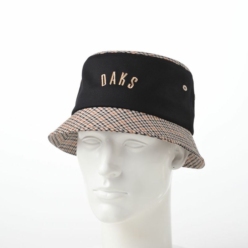 ダックスのバケットハット Hat Twill Tartan（ハット ツイルタータン） D1712 ブラック