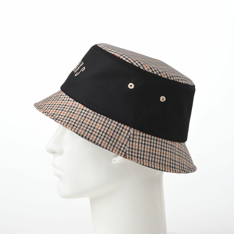 ダックスのバケットハット Hat Twill Tartan（ハット ツイルタータン） D1712 ブラック