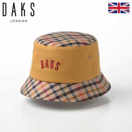 ダックスのバケットハット Hat Twill Tartan（ハット ツイルタータン） D1712 マスタード