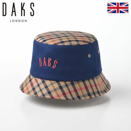 ダックスのバケットハット Hat Twill Tartan（ハット ツイルタータン） D1712 ネイビー