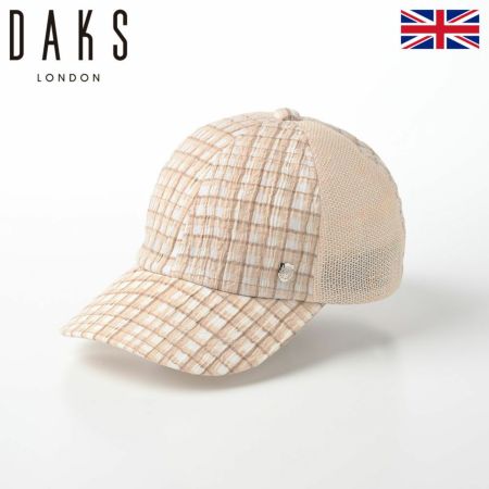 ダックスのキャップ Cap Linen Check（キャップ リネンチェック） D1724 ベージュ