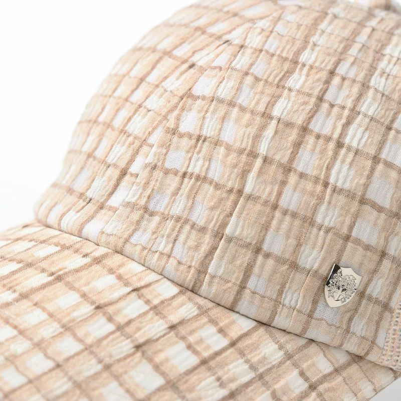 ダックスのキャップ Cap Linen Check（キャップ リネンチェック） D1724 ベージュ