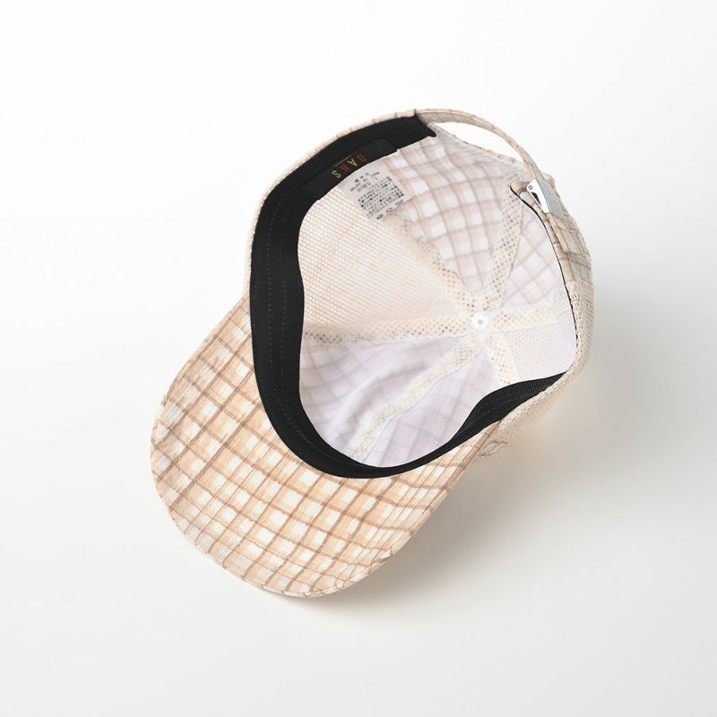 ダックスのキャップ Cap Linen Check（キャップ リネンチェック） D1724 ベージュ