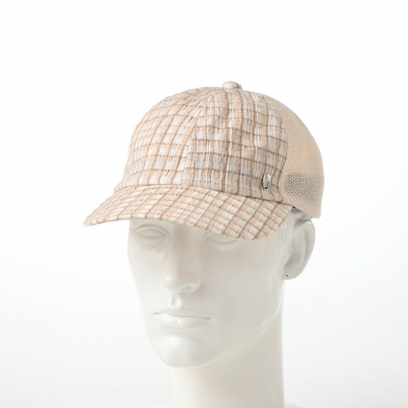 ダックスのキャップ Cap Linen Check（キャップ リネンチェック） D1724 ベージュ