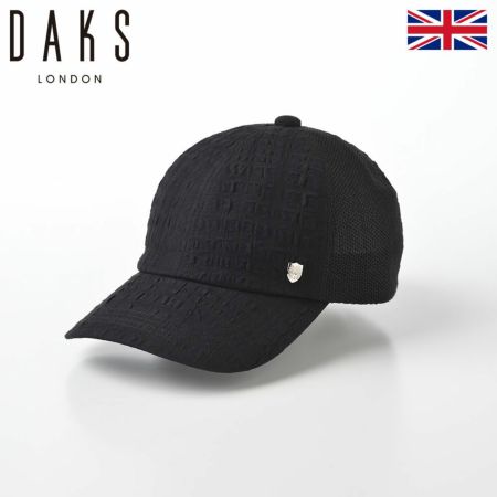 ダックスのキャップ Cap Linen Check（キャップ リネンチェック） D1724 ブラック