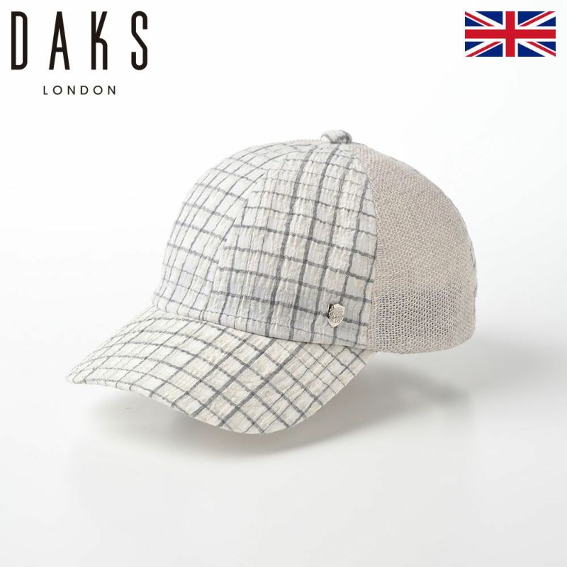 ダックスのキャップ Cap Linen Check（キャップ リネンチェック） D1724 グレー