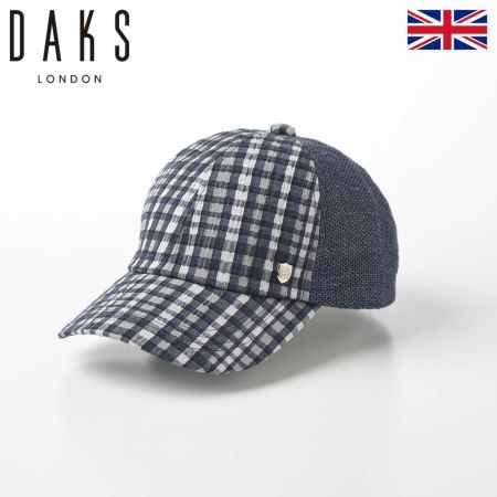 ダックスのキャップ Cap Linen Check（キャップ リネンチェック） D1724 ネイビー