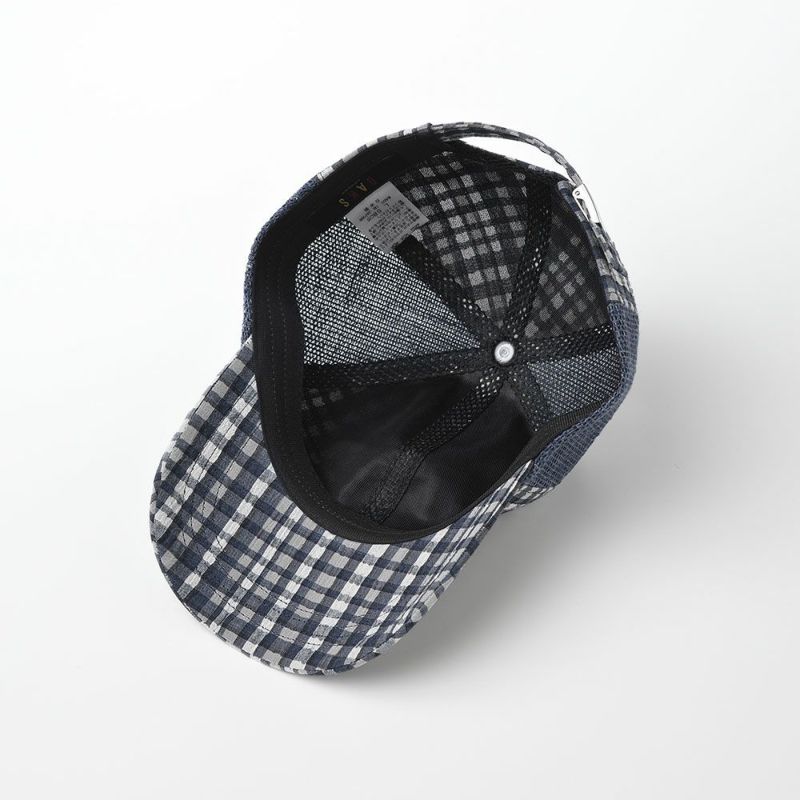 ダックスのキャップ Cap Linen Check（キャップ リネンチェック） D1724 ネイビー