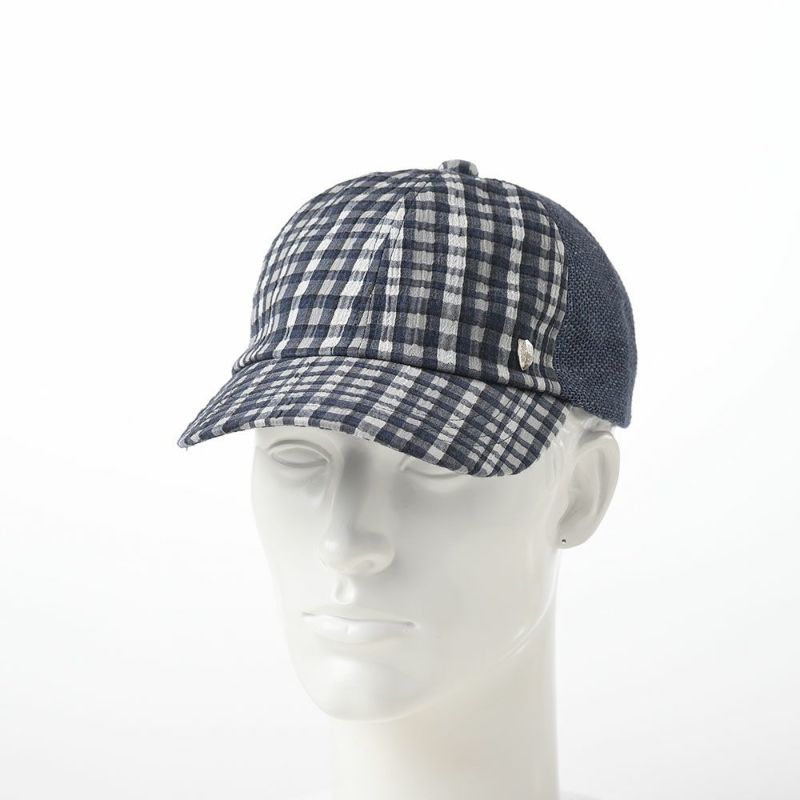 ダックスのキャップ Cap Linen Check（キャップ リネンチェック） D1724 ネイビー