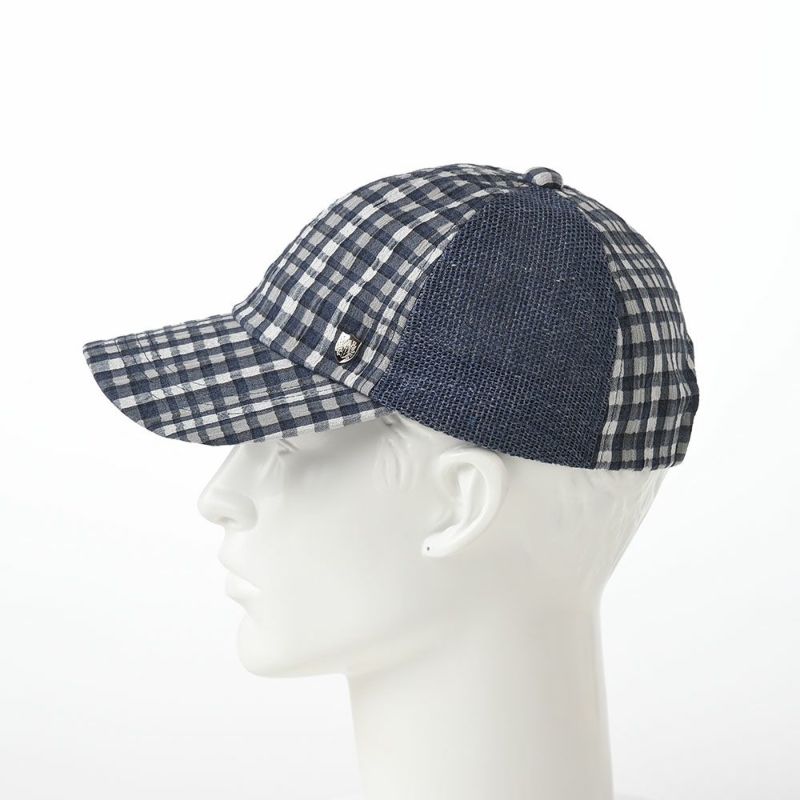 ダックスのキャップ Cap Linen Check（キャップ リネンチェック） D1724 ネイビー