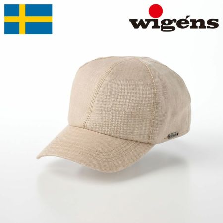 ヴィゲーンズのキャップ Baseball Classic Cap Hopsack Linen（ベースボールクラシックキャップ ホップサックリネン）W120460 サンド