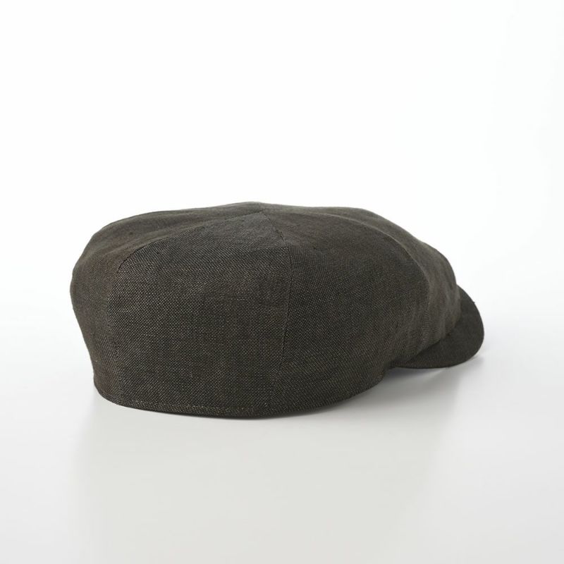 ヴィゲーンズのハンチング Newsboy Slim Cap Hopsack Linen（ニュースボーイ スリムキャップ ホップサックリネン）W101579 オリーブ