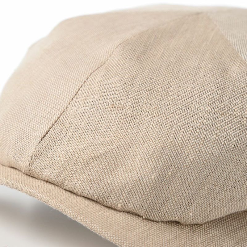 ヴィゲーンズのハンチング Newsboy Slim Cap Hopsack Linen（ニュースボーイ スリムキャップ ホップサックリネン）W101579 サンド