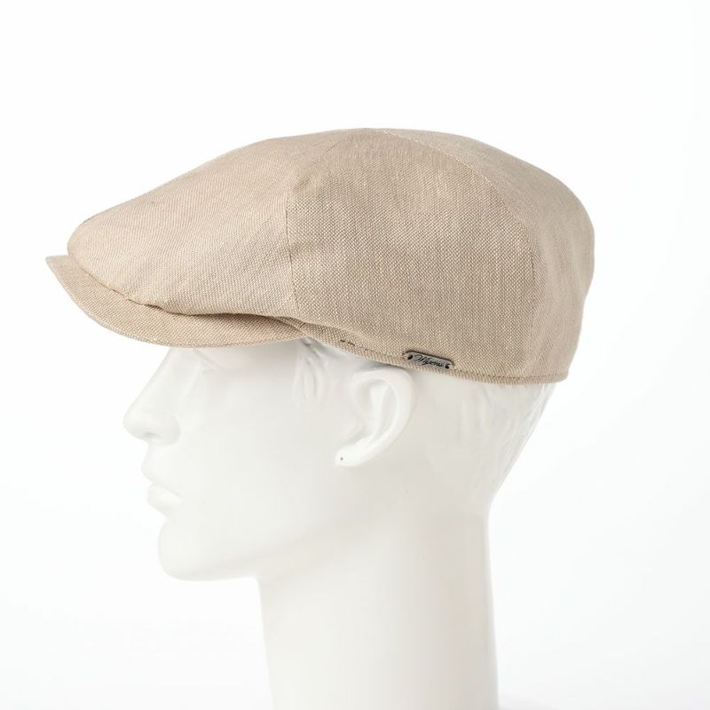 ヴィゲーンズのハンチング Newsboy Slim Cap Hopsack Linen（ニュースボーイ スリムキャップ ホップサックリネン）W101579 サンド