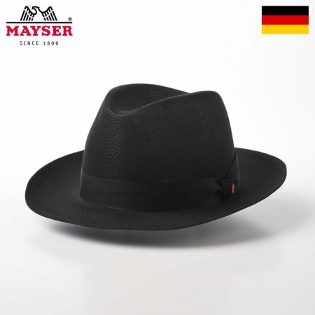 メイサーの布帛ソフトハット DRARON Fedora Hat（ドラロン フェドラハット） M311841 ブラック