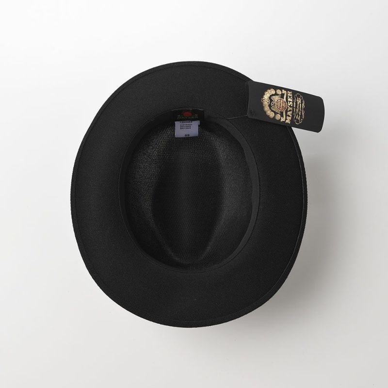 メイサーの布帛ソフトハット DRARON Fedora Hat（ドラロン フェドラハット） M311841 ブラック