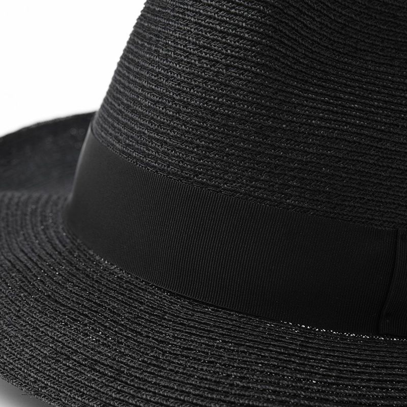 ソルバッティのストローハット Hemp Braid Hat（ヘンプ ブレードハット） S1701 ブラック