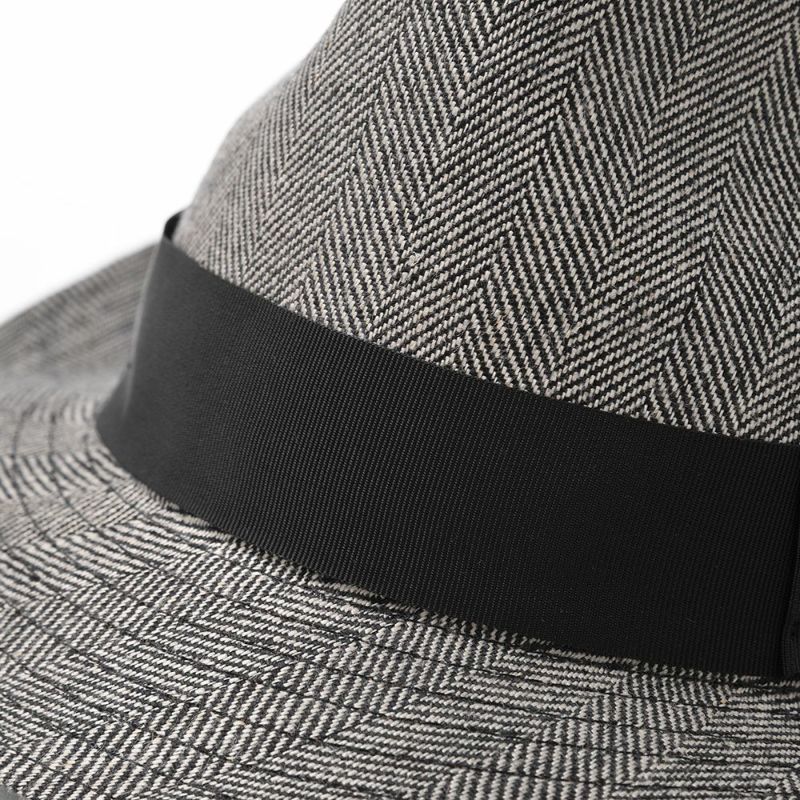 ソルバッティの布帛ソフトハット Linen Hat TearDrop（リネンハット ティアドロップ） S1902 ブラック