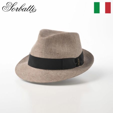 ソルバッティの布帛ソフトハット Linen Hat TearDrop（リネンハット ティアドロップ） S1902 ブラウン