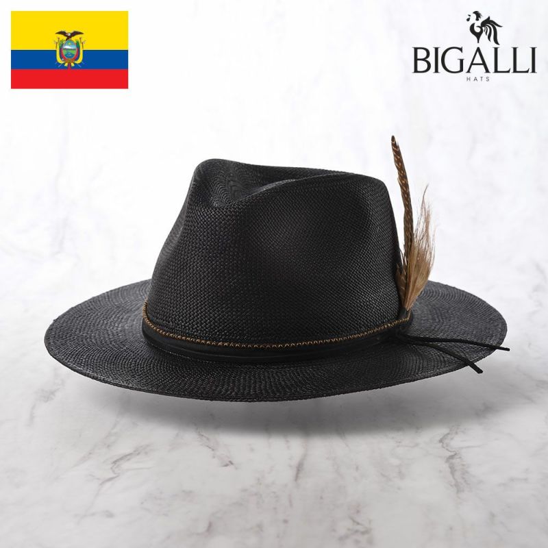 帽子 パナマハット パナマ帽 BIGALLI（ビガリ） JUNIPER（ジュニパー）ブラック