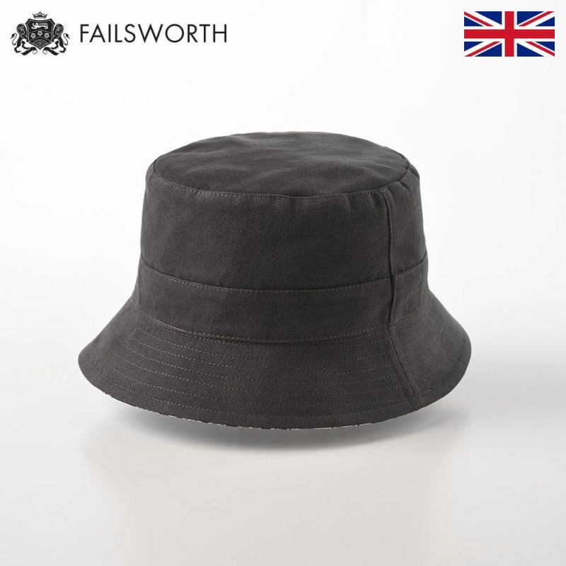 帽子 バケットハット FAILSWORTH（フェイルスワース） Cotton Reversible（コットンリバーシブル） チャコール