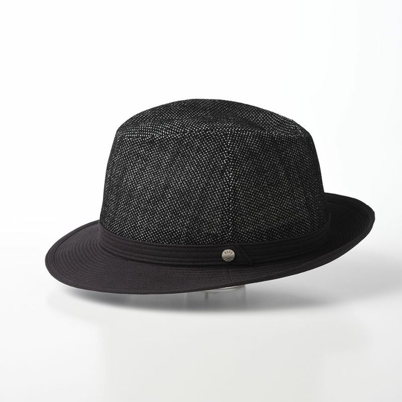 ダックスの布帛ソフトハット Hat KARAMI DENIM（ハット カラミデニム） D1690 ブラック