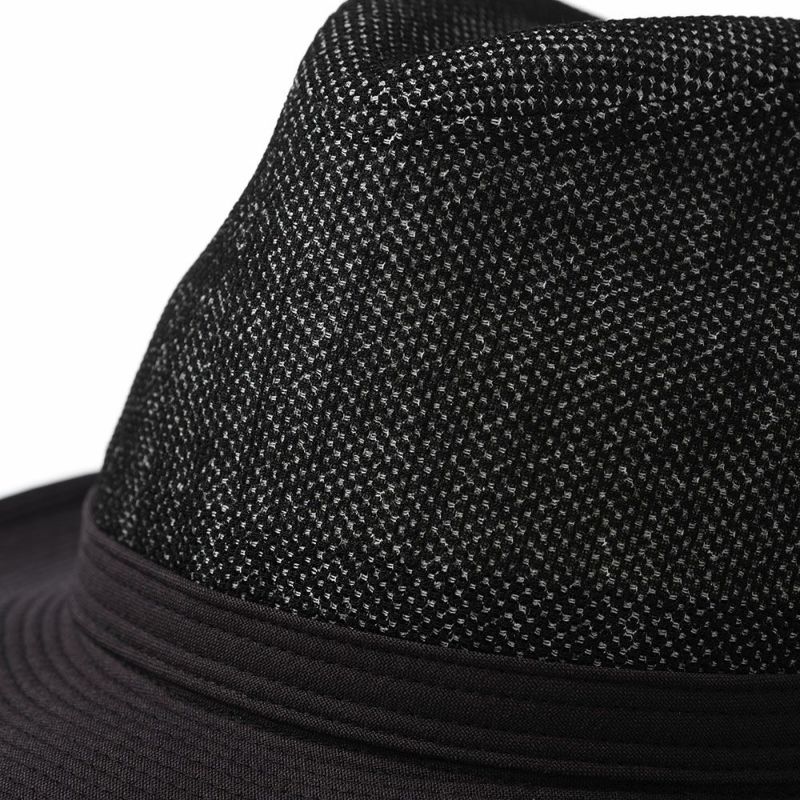 ダックスの布帛ソフトハット Hat KARAMI DENIM（ハット カラミデニム） D1690 ブラック