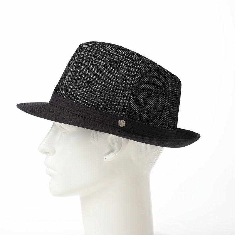 ダックスの布帛ソフトハット Hat KARAMI DENIM（ハット カラミデニム） D1690 ブラック