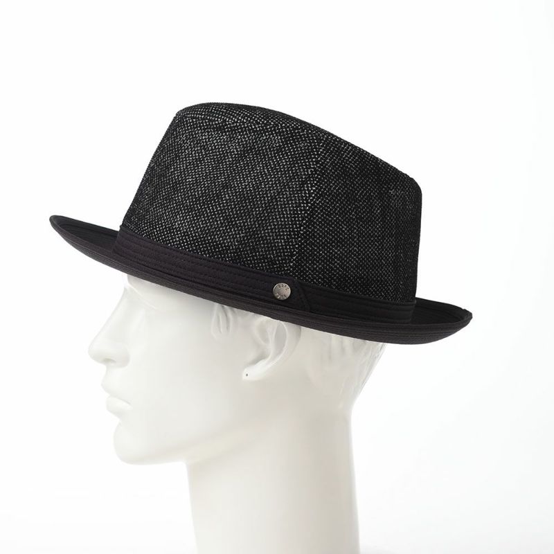 ダックスの布帛ソフトハット Hat KARAMI DENIM（ハット カラミデニム） D1690 ブラック