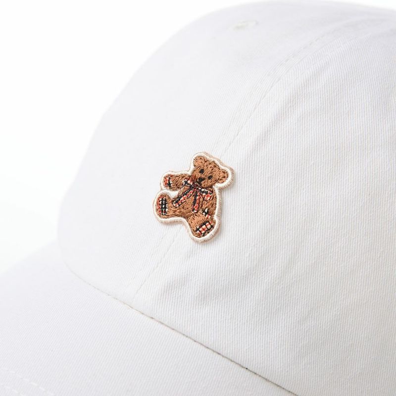 ダックスのキャップ Cap Cotton Twill Teddy Bear（キャップ コットンツイル テディベア） D1734 ホワイト