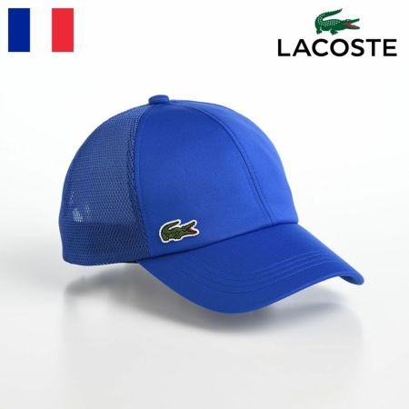 ラコステのキャップ ONE POINT MESH CAP（ワンポイント メッシュキャップ） L1223 ブルー