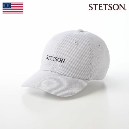 ステットソンのキャップ SUCKER STRIPE CAP（サッカーストライプ キャップ）SE638 グレー