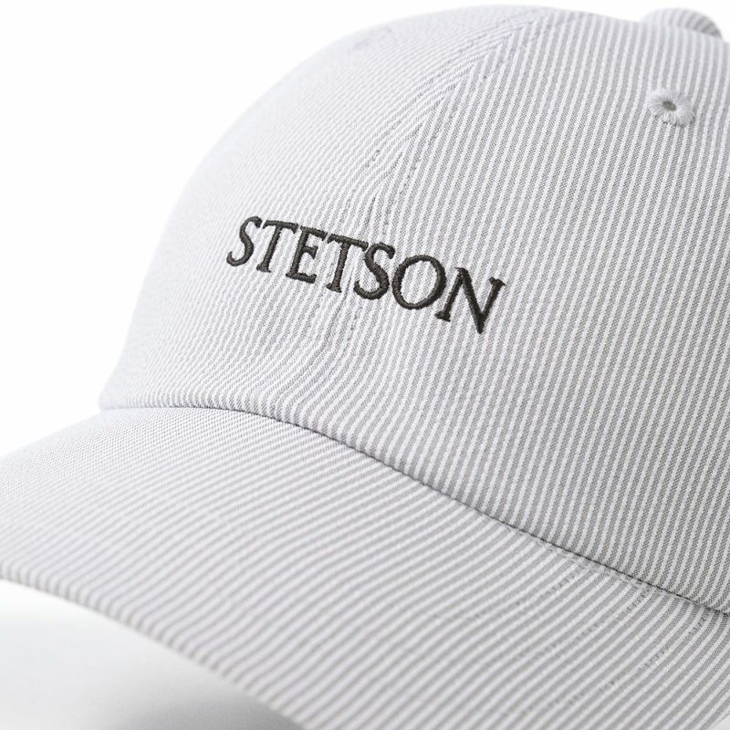 ステットソンのキャップ SUCKER STRIPE CAP（サッカーストライプ キャップ）SE638 グレー
